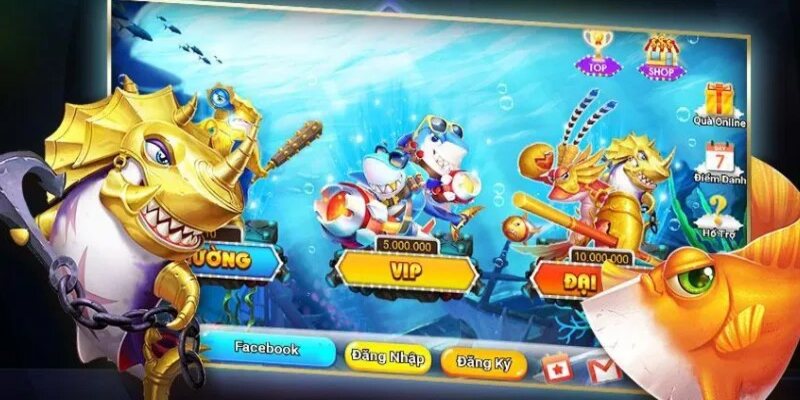Sử dụng vật phẩm đa dạng tại bắn cá 3D